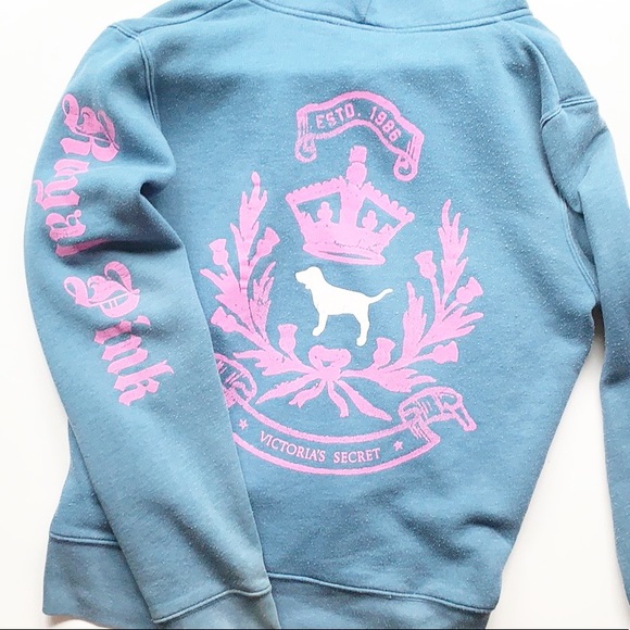 PINK Victoria's Secret Sweaters - VS Pink | Thick Distressed Vintage Hoodie